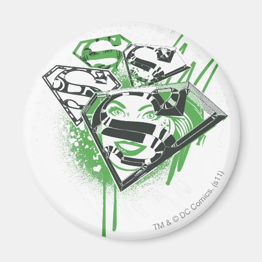 Aimant Déversements verts supergirl (Devant)