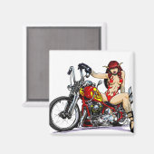 Aimant Devil Girl Biker (Recto/Verso)