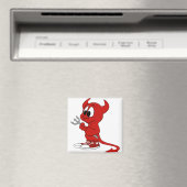 Aimant Devil Red Demon Cartoon Satan Evil Hell Heure (In Situ (Lave-vaisselle))