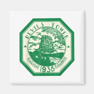 Aimant DEVILS TOWER National Park T Shirt Randonnée Tee 