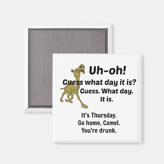 Aimant Devinez Quel Jour C'Est (Recto/Verso)