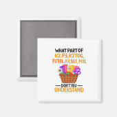 Aimant Devis de Tricot amusant tricot (Recto/Verso)