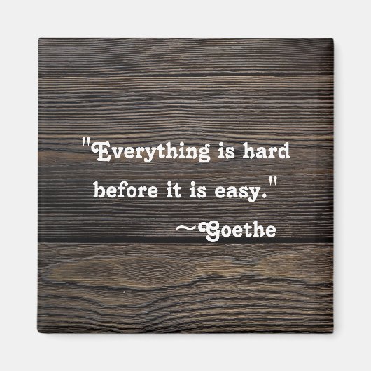 Aimant Devis inspirant | Motivation Goethe (Devant)