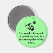 Aimant Devis Personnalisable Mohandas Gandhi (Recto/Verso)