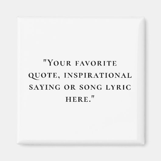 Aimant Devis personnalisé minimaliste élégant (Devant)