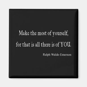 Aimant Devis vintage Emerson Inspirational - personnalisa