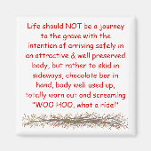 Aimant Devise de vivre par (Devant)