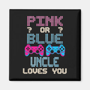 Aimant Dévoilement de genre du jeu vidéo Pink Or Blue Unc