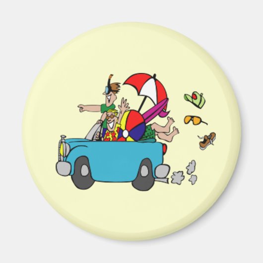 Aimant d'excursion sur la plage (Devant)