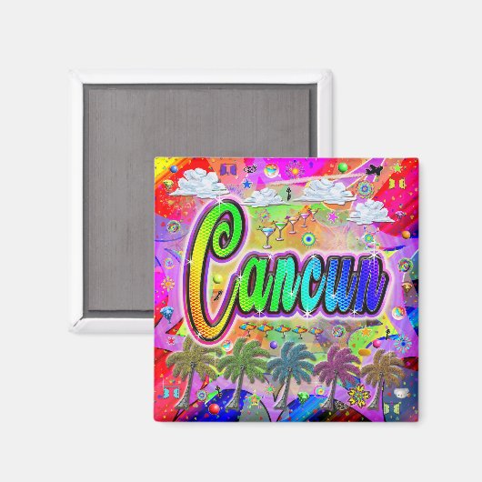 Aimant d'Express de Cancun Vista (Recto/Verso)