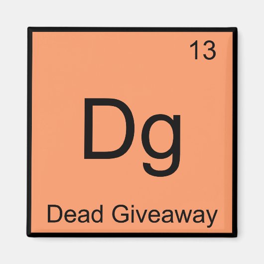 Aimant Dg - Disparition d'un élément de chimie de don mor (Devant)