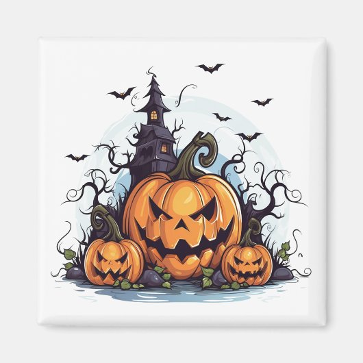 Aimant d'Halloween (Devant)