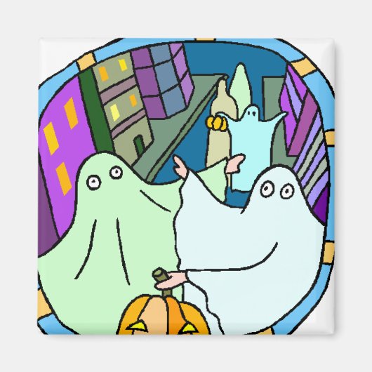 Aimant d'Halloween (Devant)