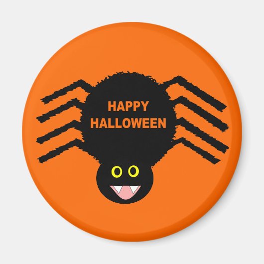 Aimant d'Halloween à l'araignée noire (Devant)