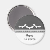 Aimant D'Halloween Batty, Gris Sombre (Recto/Verso)