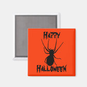 Aimant d'Halloween noir Déplaisant araignée (Recto/Verso)
