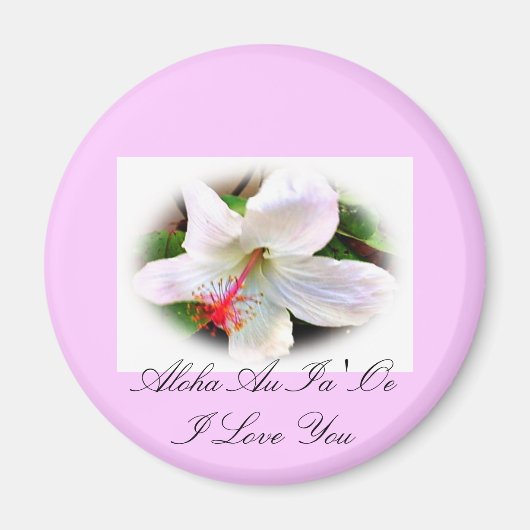 Aimant d'Hibiscus hawaïen (Devant)