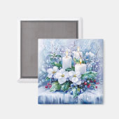 Aimant d'hiver bleu (Recto/Verso)