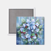 Aimant d'hiver bleu (Recto/Verso)