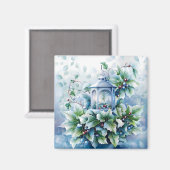Aimant d'hiver bleu (Recto/Verso)