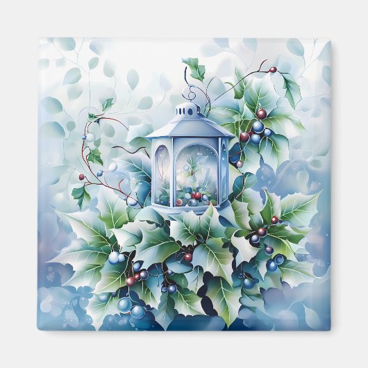 Aimant d'hiver bleu (Devant)