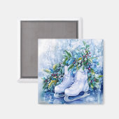 Aimant d'hiver bleu (Recto/Verso)