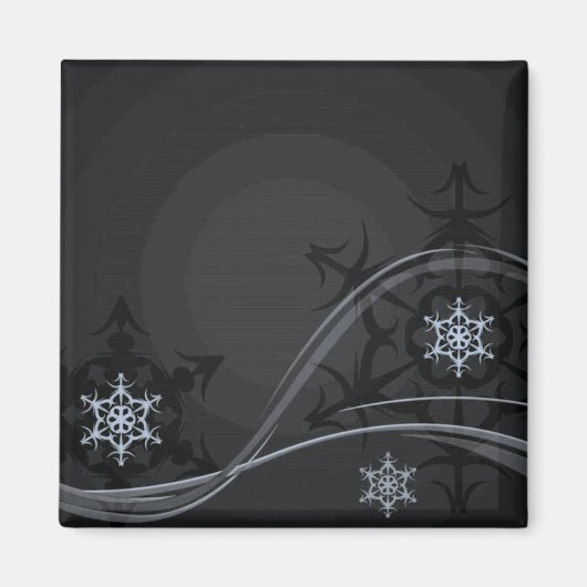 Aimant d'hiver bleu (Devant)