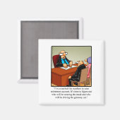 Aimant d'Humour de retraite (Recto/Verso)