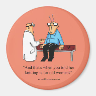 Aimant d'Humour de Tricot drôle