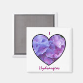 Aimant d'Hydrangée (Recto/Verso)