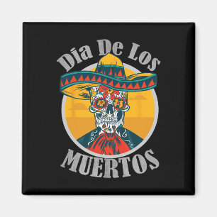 Aimant Dia De Los Muertos Jour Des Morts Crâne Costume H