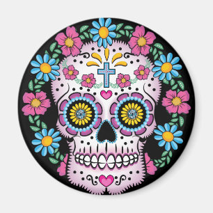 Aimant Dia de los Muertos Skull