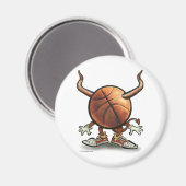 Aimant Diable de basket-ball (Recto/Verso)