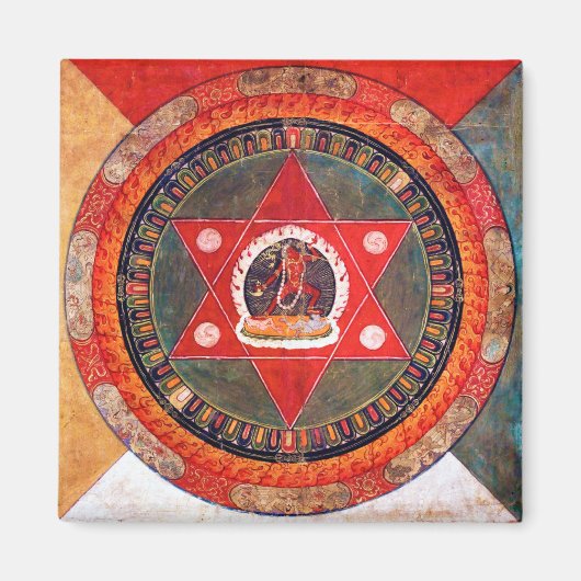 Aimant Diagramme cosmique Mandala pour la méditation (Devant)