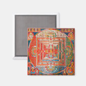 Aimant Diagramme cosmique Mandala pour la méditation (Recto/Verso)