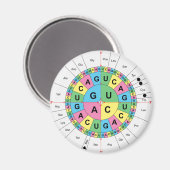 Aimant Diagramme de la table de séquence de base d'acide (Recto/Verso)