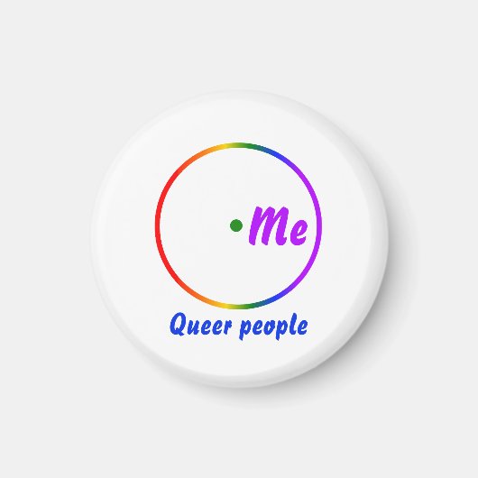 Aimant Diagramme de Venn d'identité unique (Devant)