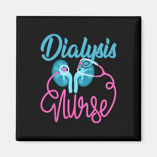 Aimant Dialyse Infirmière Néphrologie Infirmière Dialyse (Devant)