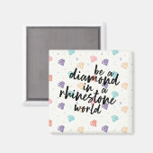 Aimant Diamant dans un monde de strass (Recto/Verso)