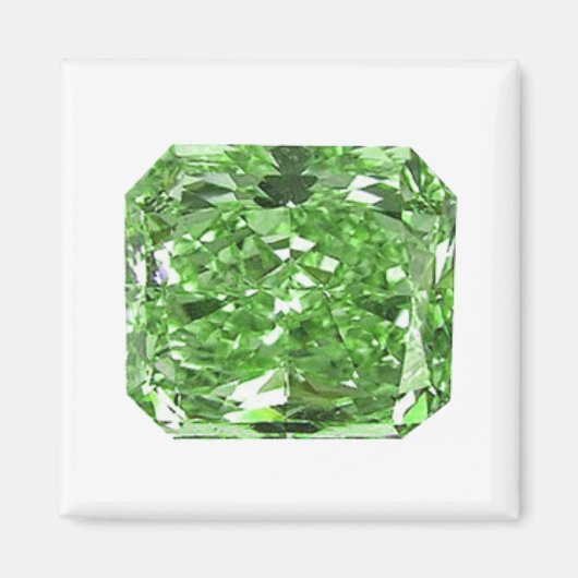 Aimant Diamant Vert Fantaisie (Devant)