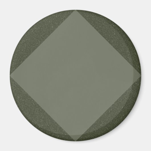 Aimant Diamant Vert Mousse avec Cadre Texturé (Devant)