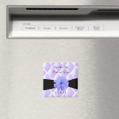 Aimant Diamants violets et fleur (In Situ (Lave-vaisselle))