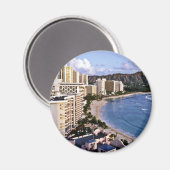Aimant Diamond Head - Waikiki Beach, Oahu (Recto/Verso)