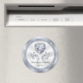 Aimant Diamond Heart, Fête des mariées bon marché Faveurs (In Situ (Lave-vaisselle))