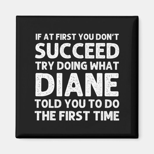 Aimant Diane Name D Birthday Funny Christmas J  (Devant)