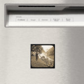 Aimant Diapositive de lanterne suisse Alpes Horn Blower (In Situ (Lave-vaisselle))