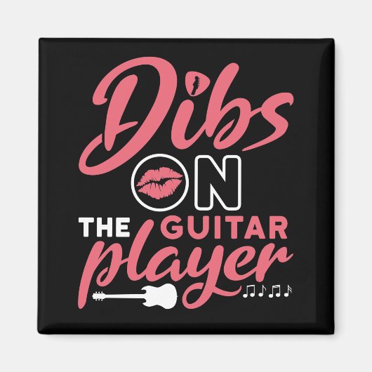 Aimant Dibs sur le joueur de guitare (Devant)