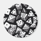 Aimant Dice Delight : Une Cascade géométrique (Devant)
