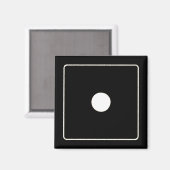 Aimant DICE numéros de pips blanc 1 + votre backgr. (Recto/Verso)