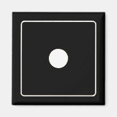 Aimant DICE numéros de pips blanc 1 + votre backgr. (Devant)